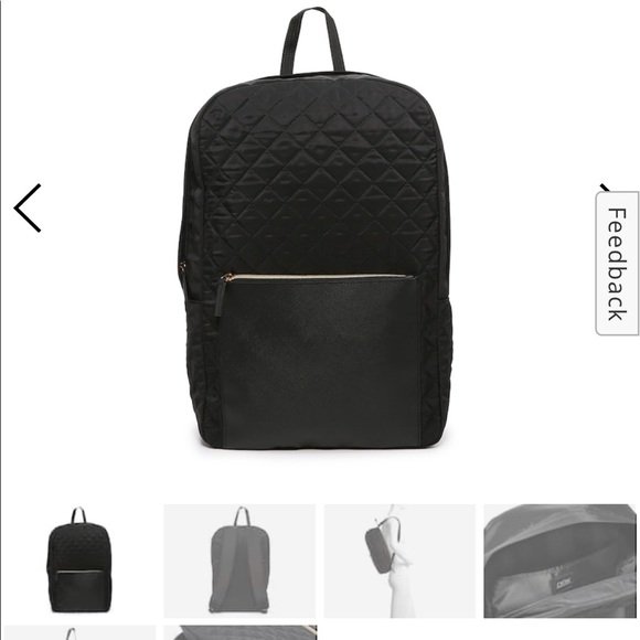 🎉HP🎉 DSW NWT black quilted backpack - Picture 2 of 9